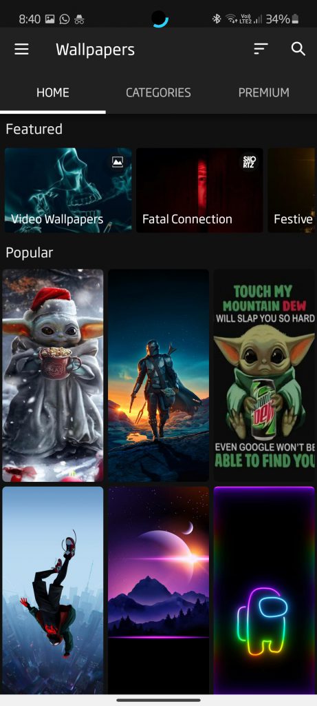 Best Android background and wallpaper apps. Zedge is a very popular wallpaper app.