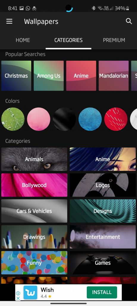 Best Android background and wallpaper apps. Zedge gives you categories.