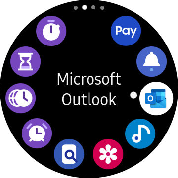 The Microsoft Outlook app is one of the newest installments on Samsung Smartwatches.